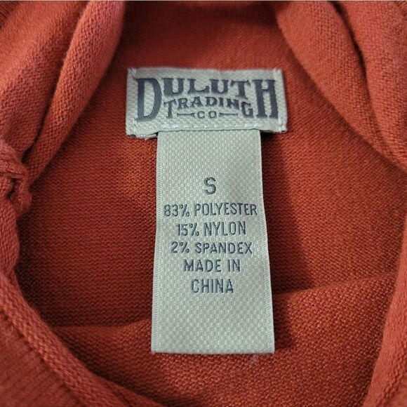 Duluth Trading Co. Women's Clay Ruched Neck Long Sleeve Pullover Sweater - Picture 2 of 3